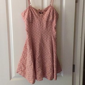 american eagle pink sun dress